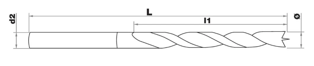 3-Point Wood Drill Bit