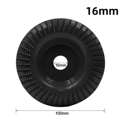 4-Zoll-Winkelschleifer, Holzschnitzscheibe, Holzbearbeitung, Schleifen, Formscheibe, Schleifdrehwerkzeug für Winkelschleifer mit 16/22 mm Bohrung