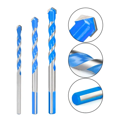 Glasbohrer, 3–12 mm, dreieckiger Bohrer zum Bohren von Keramikfliesen, Beton, Ziegeln und Holz